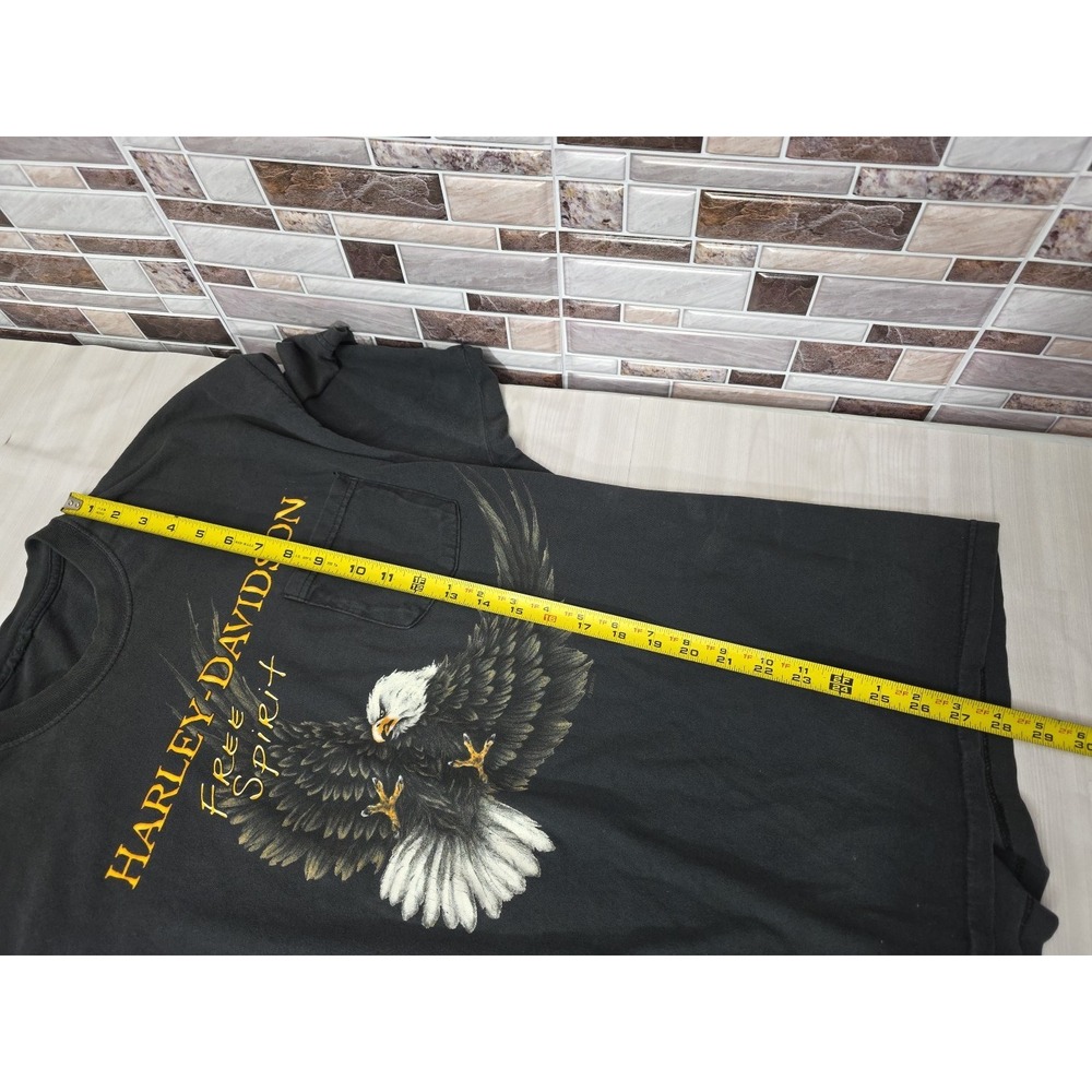 Vintage 2000 Harley Davidson Sauk Prairie WI HOG Hospital T-Shirt XL Free Spirit - Picture 7 of 16